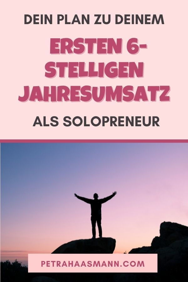 jahresumsatz planen als solopreneur werde 6-stellig mit deinem Solopeneur Business