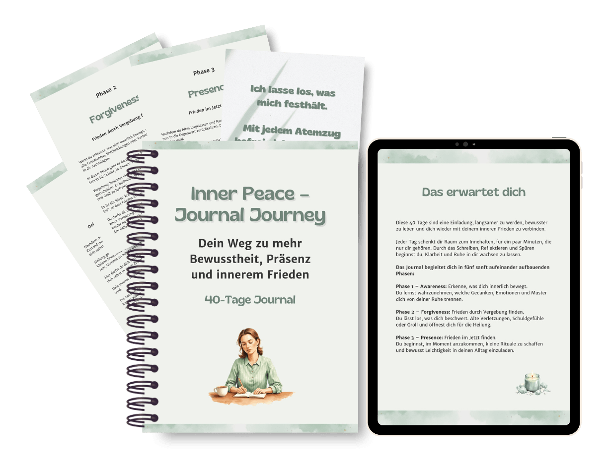 Inner Peace Journal deutsch 40 Tage Journal für Bewusstsein