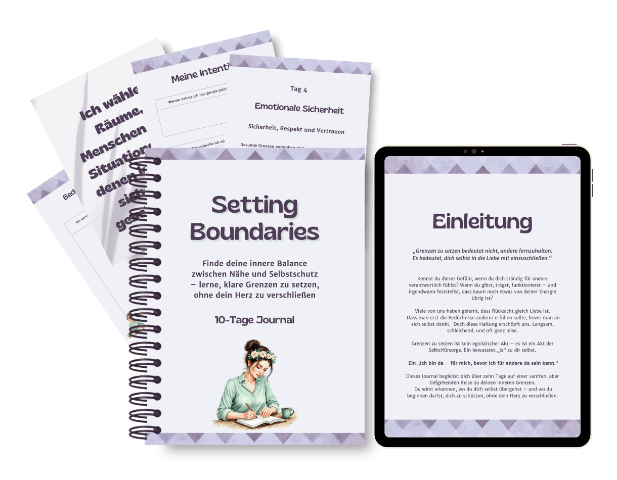 Setting Boundaries deutsch 10 Tage Journal für Grenzen setzen